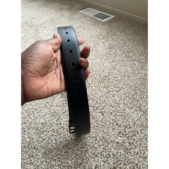 Perry Ellis Belt Size 38 Brown Faux Leather - Picture 7 of 9